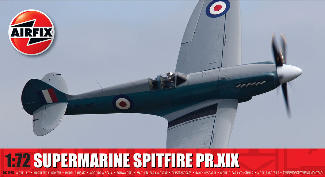 Supermarine Spitfire PR.XIX - 1:72 Scale - Airfix A02017B - New for 2024