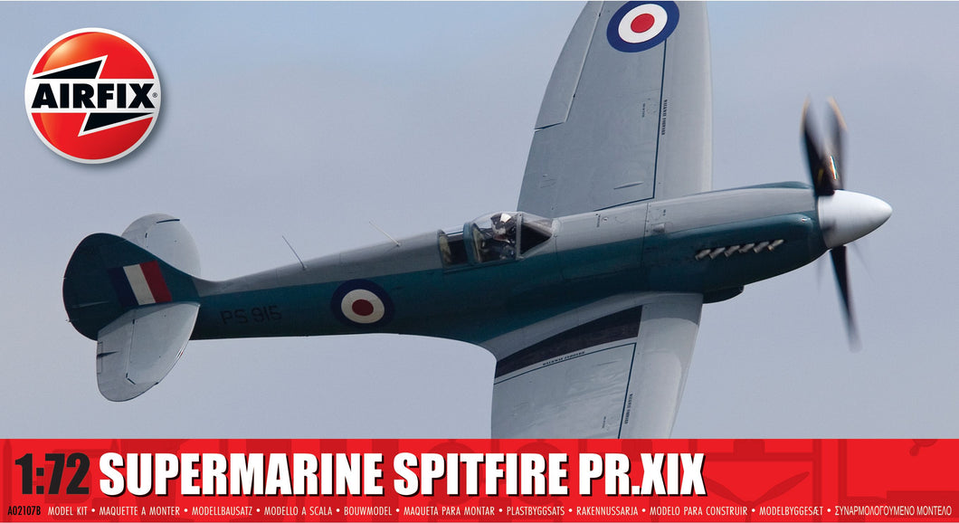 Supermarine Spitfire PR.XIX - 1:72 Scale - Airfix A02017B - New for 2024 - PRE ORDER