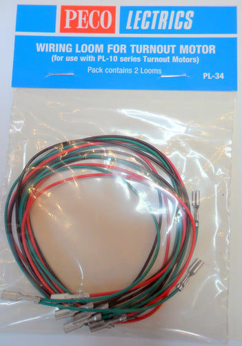 Wiring Loom for Turnout Motors (PL-10 series)