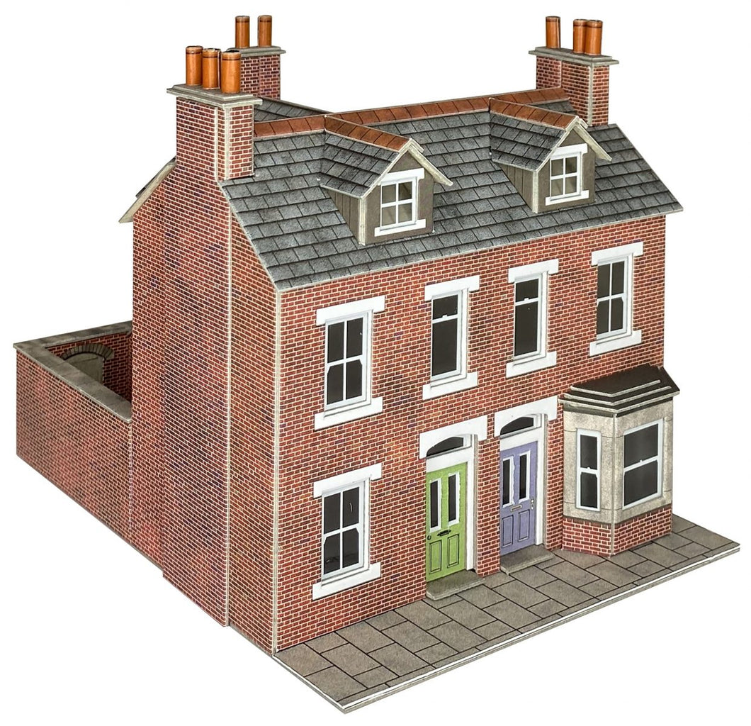TERR HOUSES - BRICK - OO Gauge -PO300 by Metcalfe