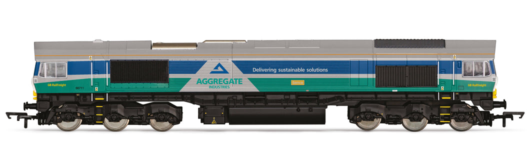 RailRoad Plus Aggregates Class 66 Sence 66711- Hornby - R30428 New for 2025 - PRE ORDER