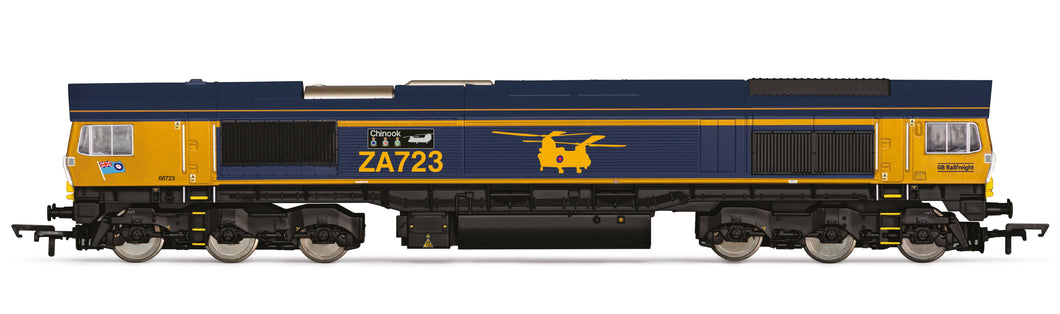 RailRoad Plus GBRf Class 66 Chinook 66723- Hornby - R30429 New for 2025 - PRE ORDER