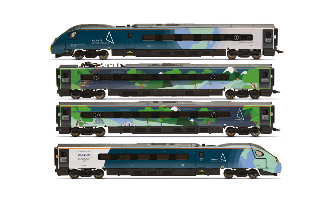 Avanti West Coast Class 390 COP26 Livery 4 Car Train Pack 390121- Hornby - R30444 New for 2025 - PRE ORDER