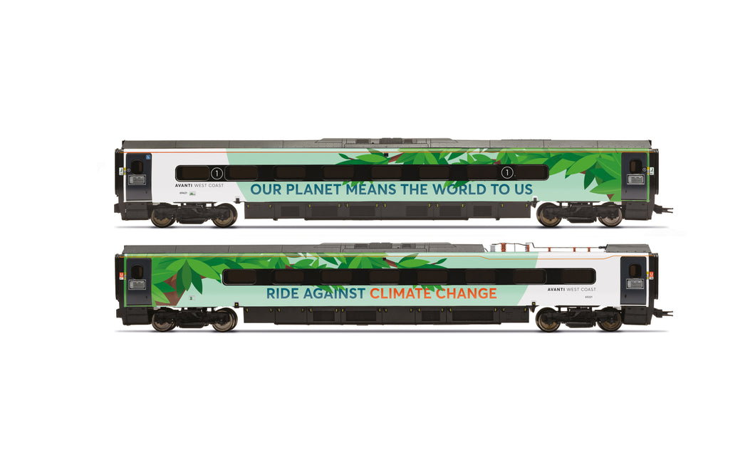 Avanti West Coast Class 390 Climate change livery Coach pack 1 69421 + 65321- Hornby - R40451 New for 2025 - PRE ORDER