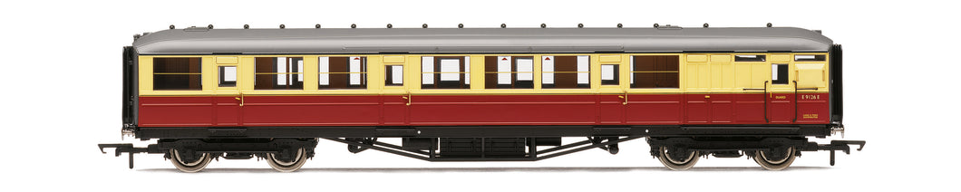 BR Gresley Corridor Crimson and cream Composite Brake E9126E- Hornby - R40460 New for 2025 - PRE ORDER
