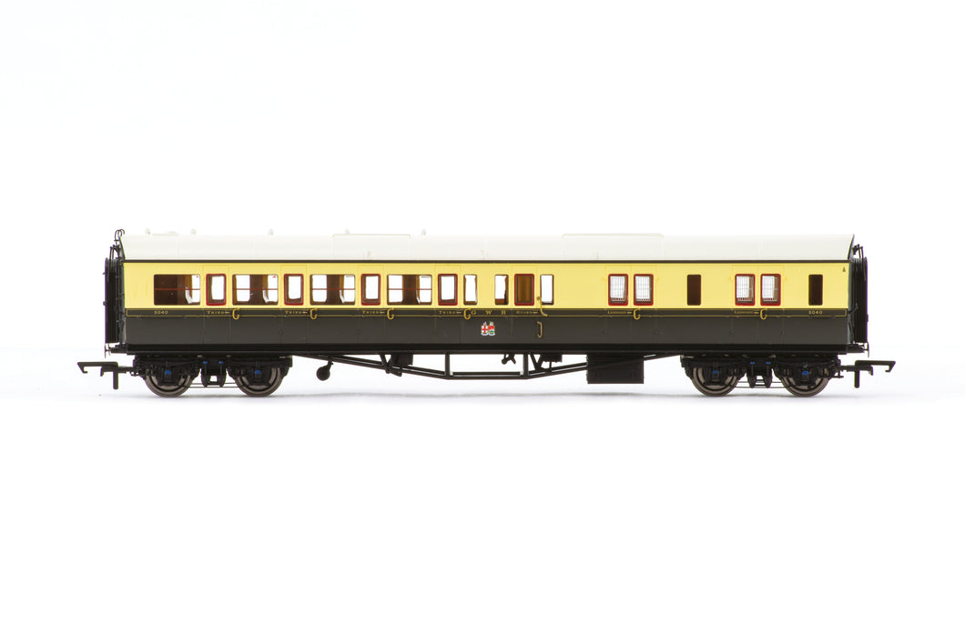 GWR Collet Coaches Corridor Brake Third LH 5040- Hornby - R40465 New for 2025 - PRE ORDER