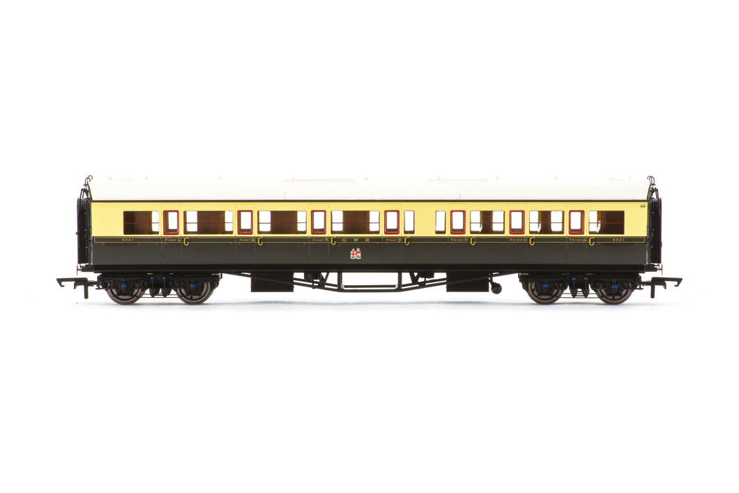 GWR Collet Coaches Corridor Composite LH 6521- Hornby - R40467 New for 2025 - PRE ORDER