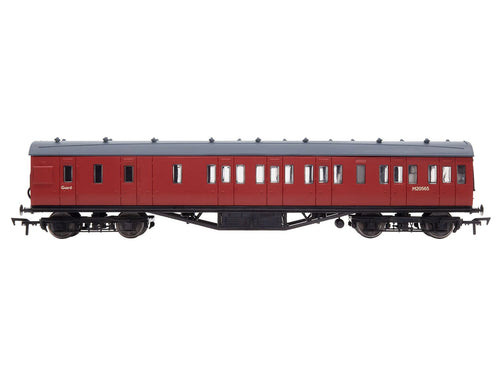 *57ft Stanier Non-Corridor Brake BR Unlined Carmine M20565