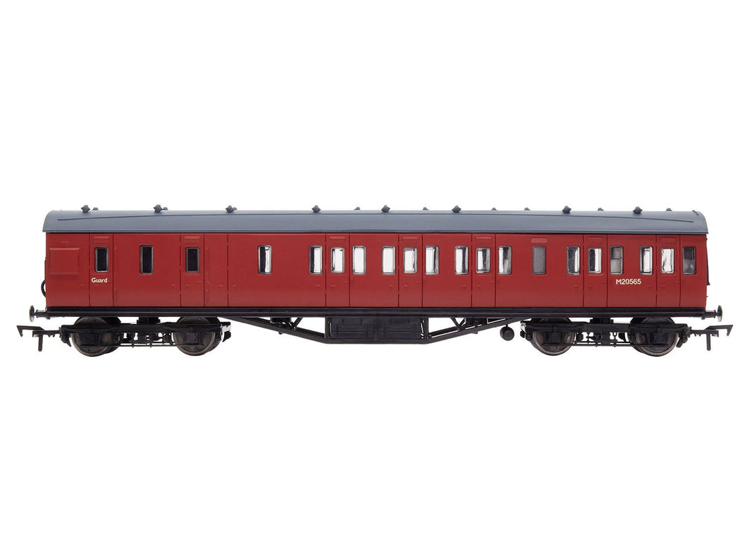 *57ft Stanier Non-Corridor Brake BR Unlined Carmine M20565