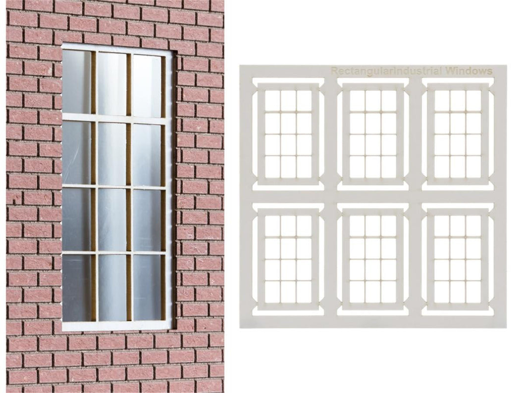 *Kitmaster Rectangular Industrial Windows (6)