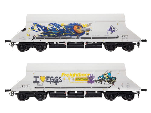 HIA Hopper Freightliner Heavy Haul White 369027 Graffiti