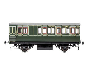 *Stroudley 4whl Brake 3rd Southern Green 3674 Lit