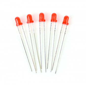 Red 3mm 12v LEDs (5) - Use GM76 Resistors