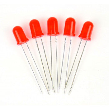 Red 5mm 12v LEDs (5) - Use GM76 Resistors