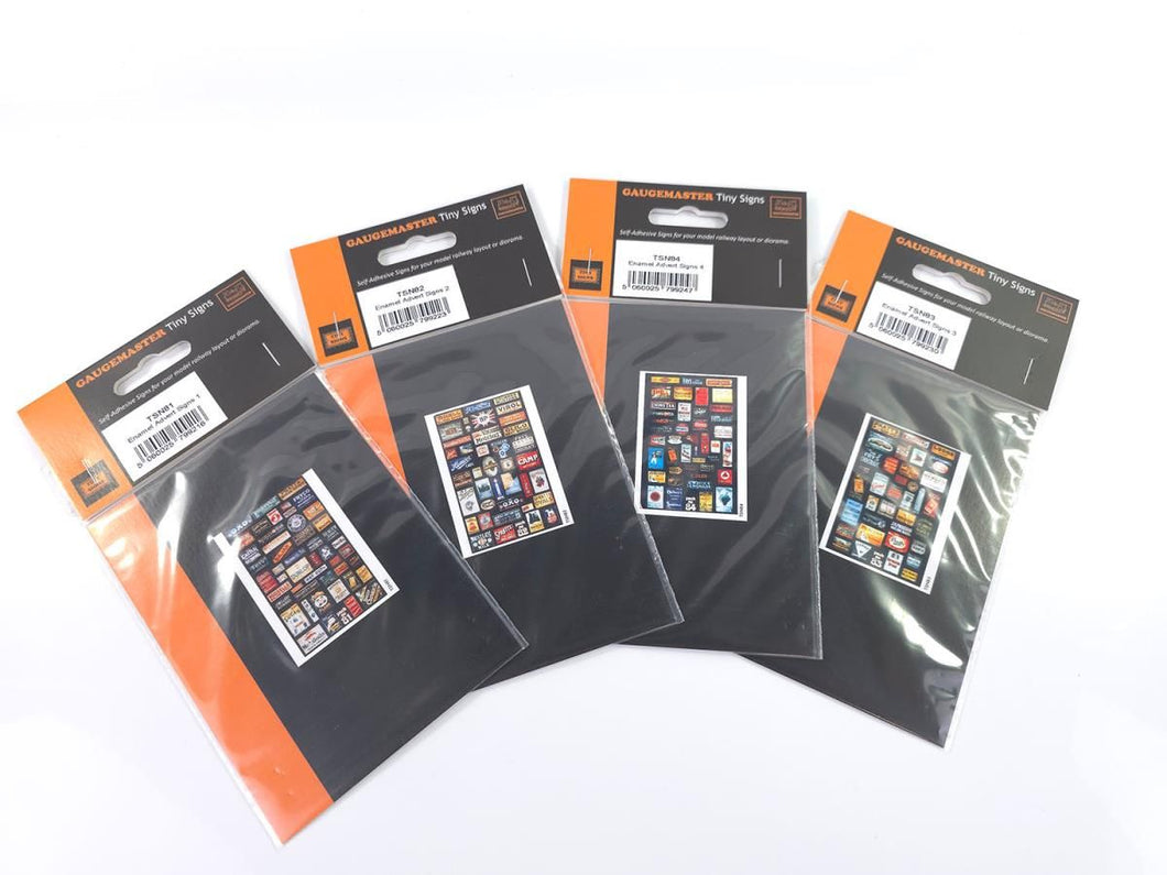 Enamel Adverts Signage Set