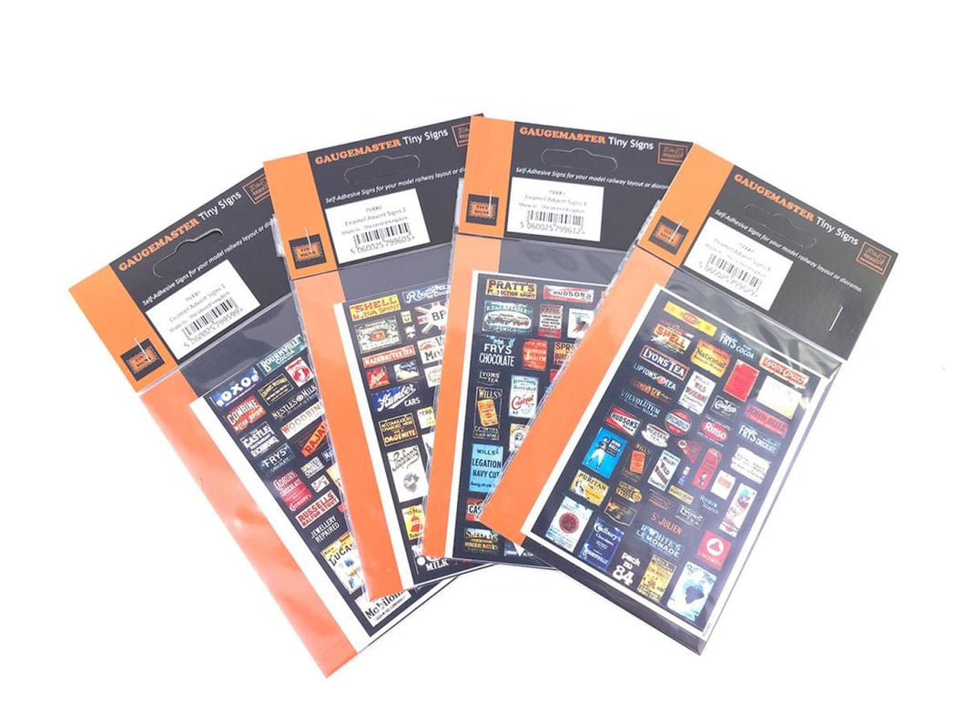 Enamel Adverts Signage Set