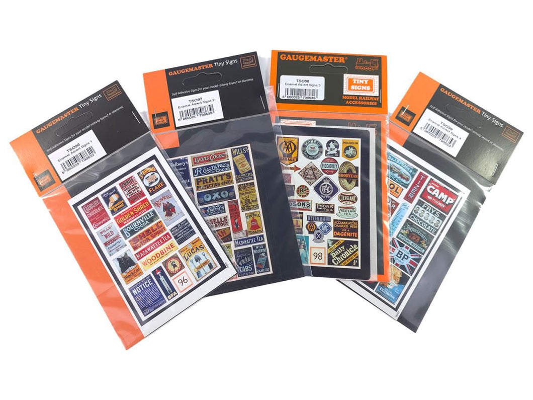 Enamel Adverts Signage Set