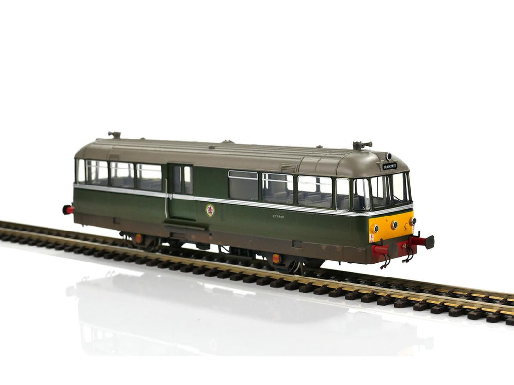 WM Railbus E79960 BR Green w/Small Yellow Panels Weathered - Heljan - 8711