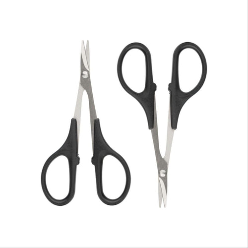 *Curved & Straight Plastic Scissor Set
