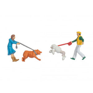 *Dog Encounter Funny Scenes Figure Set