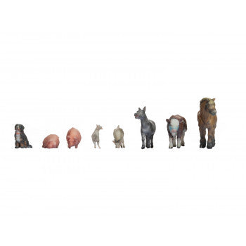 *Farm Animals (8) 3D Master Figure Set