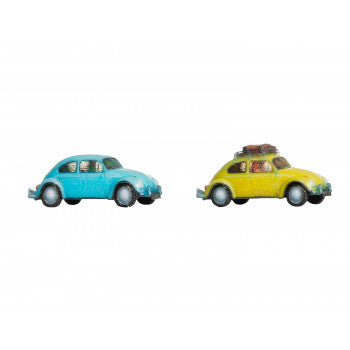 *VW Beetle (2) Blue/Yellow 3D Master Vehicle Set