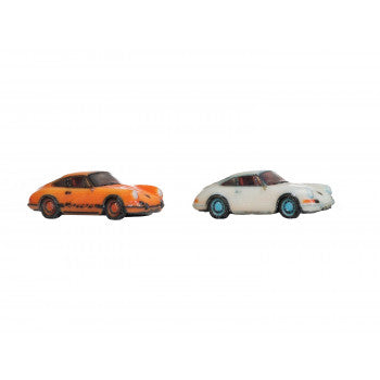 *Porsche 911 (2) Orange/White 3D Master Vehicle Set