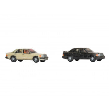 *MB W201/190 (2) Beige/Black 3D Master Vehicle Set