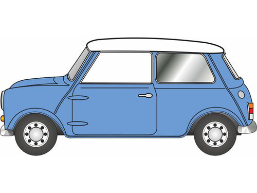 *Austin Cooper S Mini Island Blue/Snowberry White