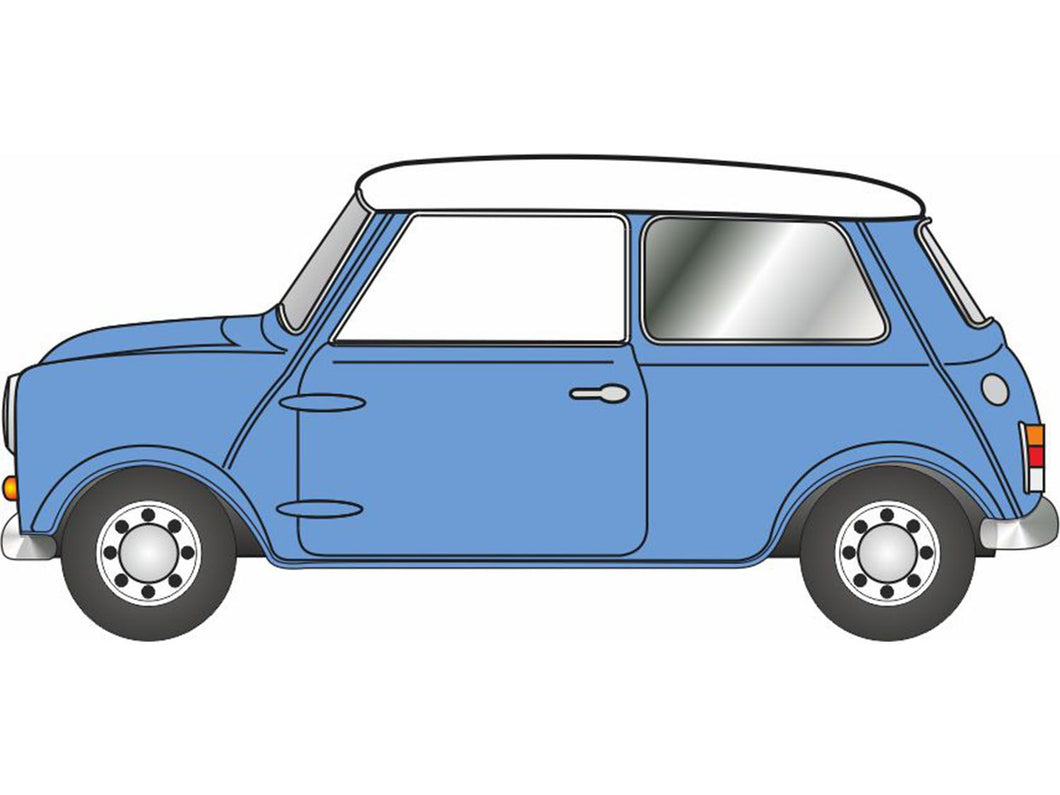 *Austin Cooper S Mini Island Blue/Snowberry White