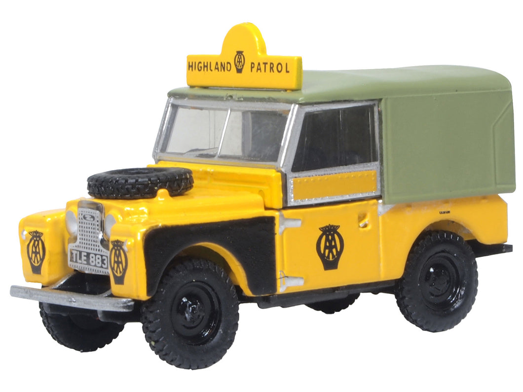 Land Rover Series I 88'' Canvas AA Highland Patrol - Oxford Diecast - 76LAN188025