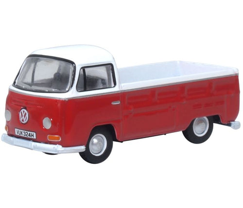 VW Bay Window Pick Up Poppy Red/White - Oxford Diecast - 76VW033