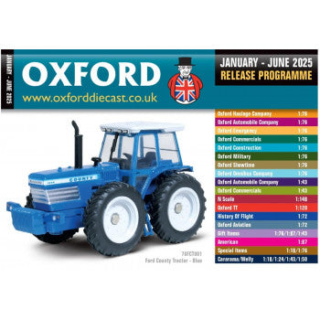 Oxford Diecast Release Programme Catalogue Jan-Jun 2025