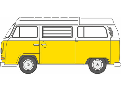 *VW T2 Bay Window Camper Saturn Yellow/White