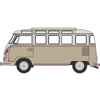 *Volkswagen Split Screen Samba Bus Mouse Grey/Pearl White