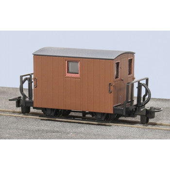 PECO GLT OO-9 FR 4-WHEEL BRAKE VAN 2 balcony Unlettered Brown