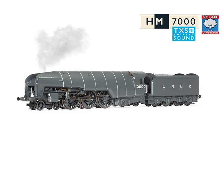 r30352ss LNER, W1 Class, 4-6-4, 10000 'Hush Hush' With Steam Generator - Era 3