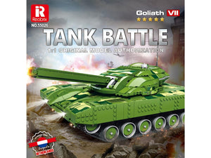 RC Canon Firing Tank 1516pc Construction Set
