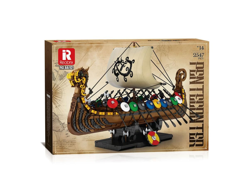 *Viking Ship 2547pc Construction Set