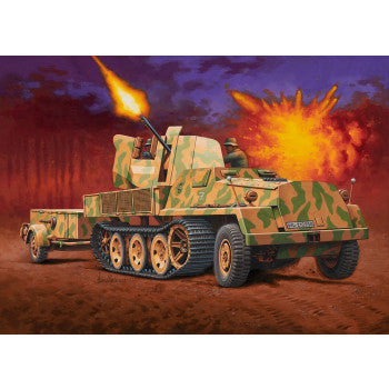 German sWS Half Track with 37mm Flak43 Model Set (1:72)