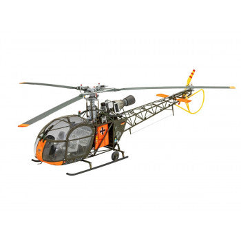 *French Alouette II Helicopter Model Set (1:32 Scale)