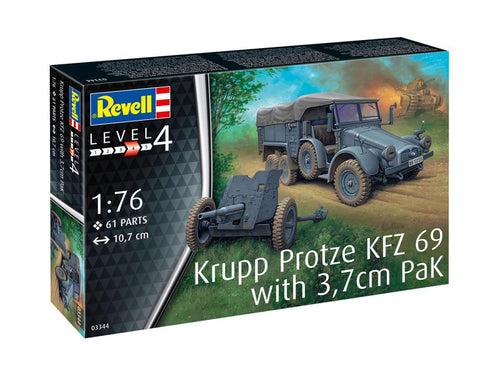 *German Krupp Protze KFZ 69 w/3.7cm Pak Starter Kit (1:76)