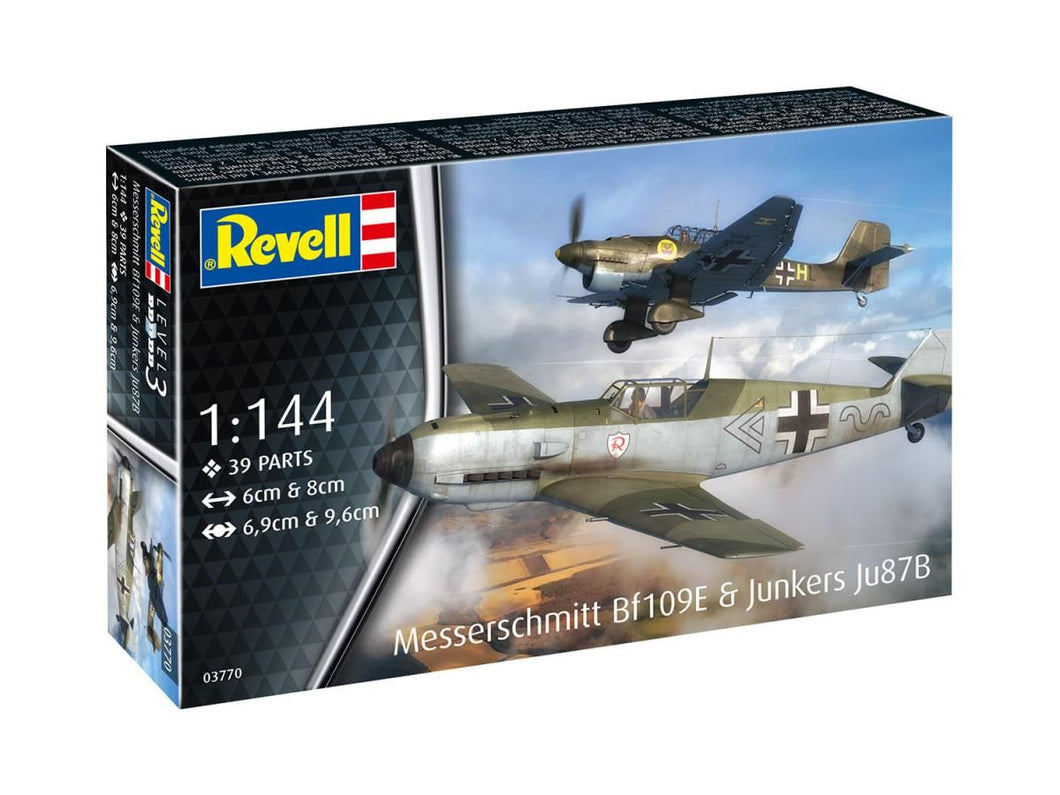 *German Bf109E & Ju87B Stuka Starter Kit (1:144 Scale)
