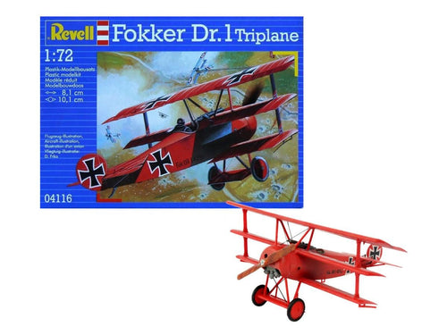 *German Fokker DR.1 Triplane Starter Kit (1:72 Scale)