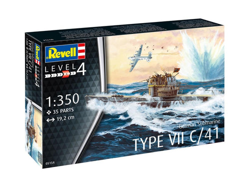 *German Submarine Type VII C/41 Starter Kit (1:350 Scale)