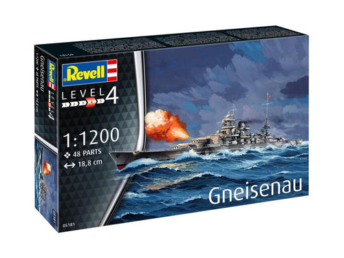 *German Gneisnau WWII Battleship Starter Kit (1:1200 Scale)