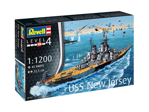 *US USS New Jersey WWII Battleship Starter Kit (1:1200)