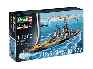 *US USS New Jersey WWII Battleship Starter Kit (1:1200)