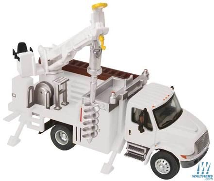 International 4300 Utility Truck with Drill White/Utility C