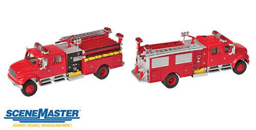 International 4900 Crew Cab Fire Engine Red